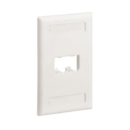 Panduit 2-PORT FLUSH MOUNT UNLOADED, SINGLE GANG MINI-COM CLASSIC CFPL2IWY